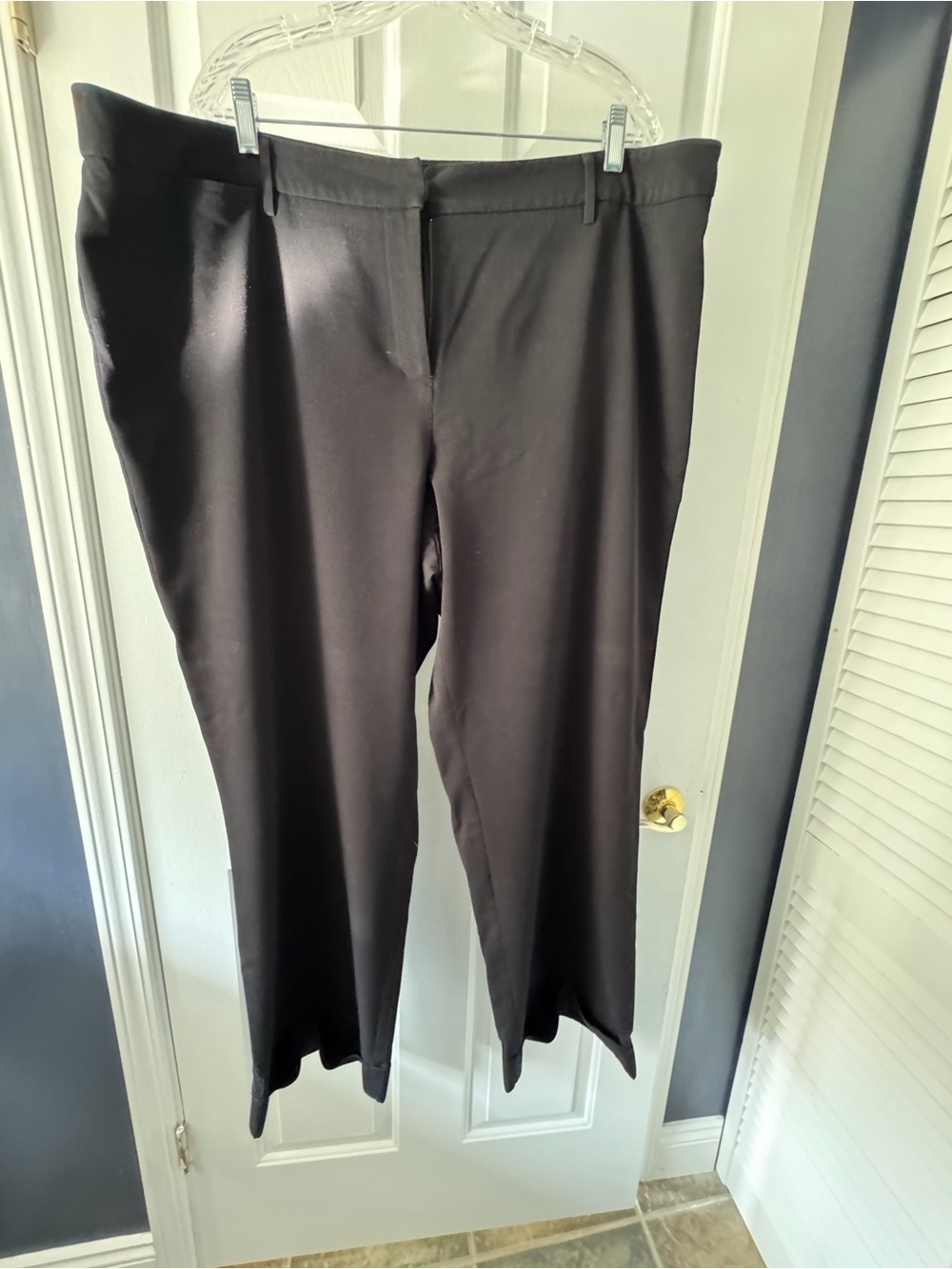 Lane Bryant Black Straight-Leg Trousers